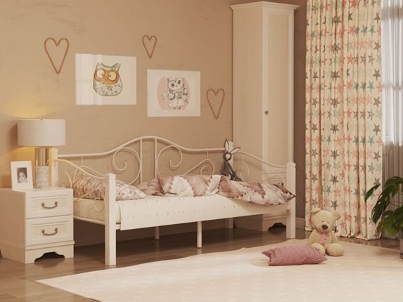 Кровать в детскую Гарда 7, 90х200, белая в Сарапуле - изображение
