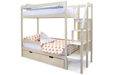 Двухэтажная детская кровать Svogen бежевый в Глазове