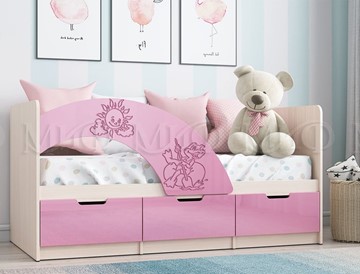 Детская кровать с бортиками Юниор-3, Розовый металлик в Ижевске