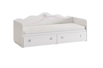 Кровать в детскую Фэнтези с ящиками, белый рамух в Сарапуле - предосмотр