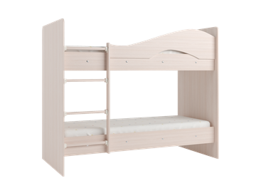Детская 2-х ярусная кровать Мая на щитах со шкафом и ящиками, цвет Млечный дуб в Глазове - предосмотр 2