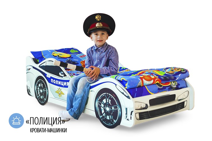 Кровать-машина детская Полиция в Сарапуле - изображение 1