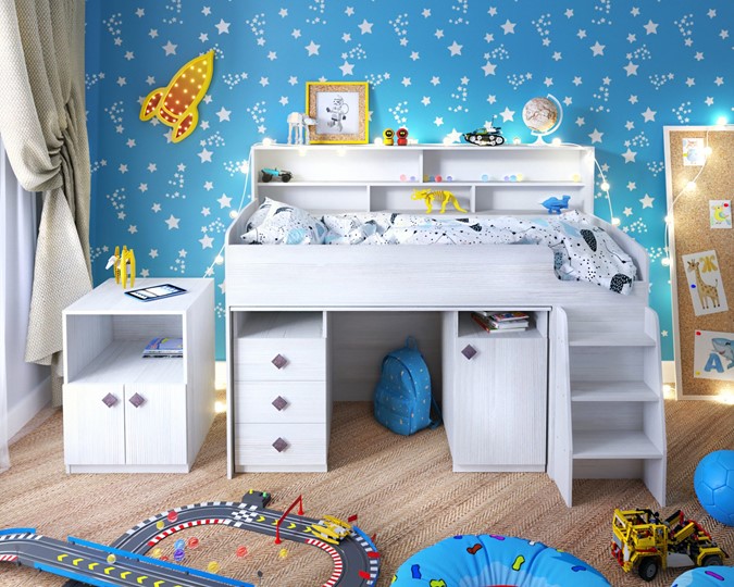 Детская кровать-чердак Малыш-5, цвет Винтерберг в Глазове - изображение 8