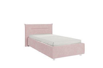 Детская кровать 0.9 Альба, нежно-розовый (велюр) в Глазове