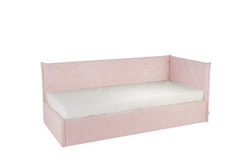 Кроватка 0.9 Бест (Тахта), нежно-розовый (велюр) в Глазове