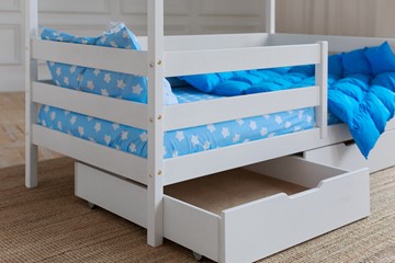 Кровать детская Домик с ящиками, цвет белый в Глазове - предосмотр 3
