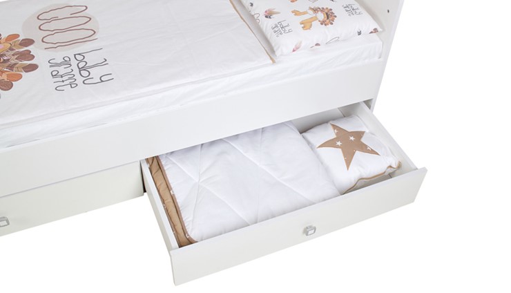 Детская кровать с комодом Фея 1100 Белый в Глазове - изображение 10