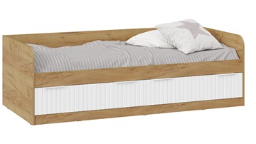 Кроватка Хилтон Тип 1 900 (Дуб Крафт Золотой/Белый матовый) в Сарапуле