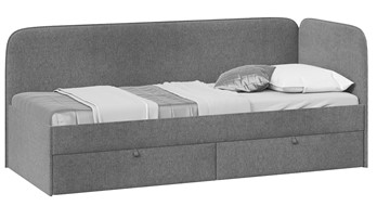 1-спальная детская кровать Молли тип 1 (90), Микровелюр Scandi Graphite 22 в Сарапуле