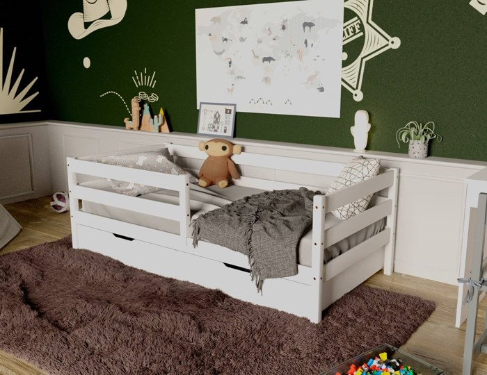 Кровать детская Софа с ящиками, цвет белый в Сарапуле - изображение 3