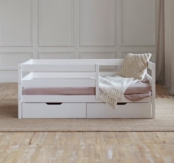 Кровать детская Софа с ящиками, цвет белый в Сарапуле - изображение