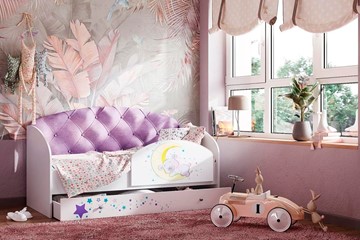 Кровать детская ТМК Звездочка с бортиком, Фиолетовый в Ижевске