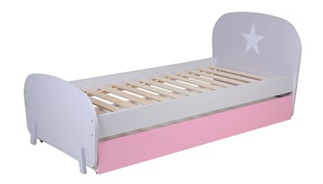 Детская кровать POLINI Kids Mirum 1915 Серый / розовый в Сарапуле
