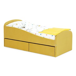 Кровать с ящиками Letmo 190х80 горчичный (велюр) в Глазове