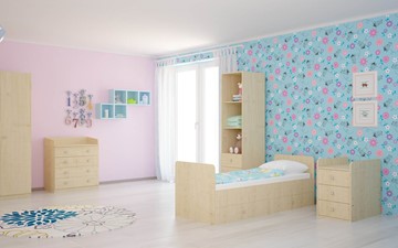 Кроватка в детскую с комодом POLINI Kids Simple 1100 Натуральный в Сарапуле - предосмотр 4