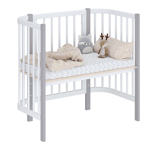 Приставная кровать POLINI Kids Simple 105 Белый / Серый в Сарапуле - изображение 1