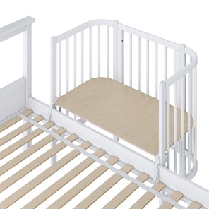 Кроватка приставная POLINI Kids Simple 105 Белый в Глазове - предосмотр 2