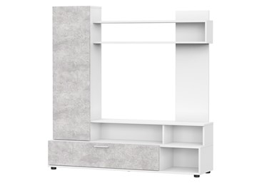Набор мебели в гостиную МГС-9, белый/цемент светлый в Ижевске