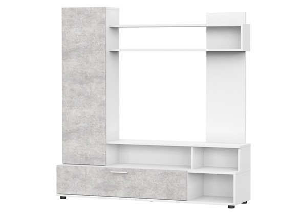 Набор мебели в гостиную МГС-9, белый/цемент светлый в Сарапуле - изображение