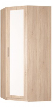 Угловой шкаф распашной Реал (YR-230х1034 (3)-М Вар.1), с зеркалом в Сарапуле - изображение