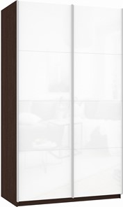 Шкаф-купе Прайм (Белое стекло/Белое стекло) 1200x570x2300, венге в Глазове