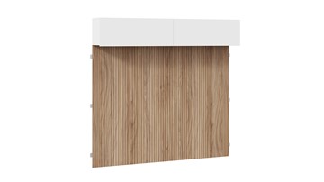 Настенный шкаф с декоративными панелями Порто (366) СМ-393.21.023-24 (Белый жемчуг/Яблоня беллуно/Белый софт) в Ижевске