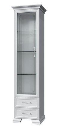 Шкаф-витрина Грация ШР-1, белый, 1 стекло, 420 в Сарапуле - изображение