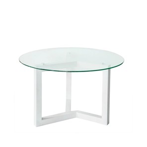 Журнальный столик Оникс-8, Выбеленный дуб/Прозрачное стекло в Сарапуле