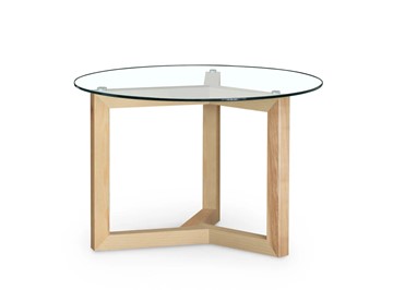 Журнальный стол Оникс-8, Натуральный массив/Прозрачное стекло в Сарапуле