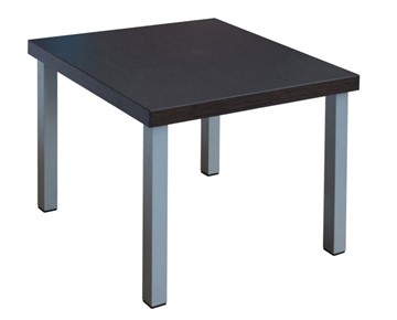 Квадратный столик Триада, венге/алюминий в Сарапуле