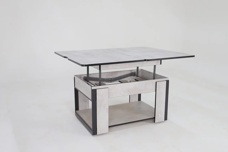 Складной стол-трансформер Дэнс, цемент светлый в Глазове - изображение 3