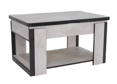 Складной стол-трансформер Дэнс, цемент светлый в Глазове - изображение
