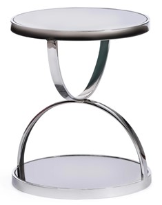 Кофейный столик GROTTO (mod. 9157) металл/дымчатое стекло, 42х42х50, хром в Глазове - предосмотр