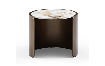 Круглый стол ET3095CI (D40) белая керамика /бронзовый в Сарапуле