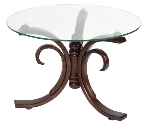 Круглый столик СЖ 5 темный тон/стекло в Сарапуле - изображение