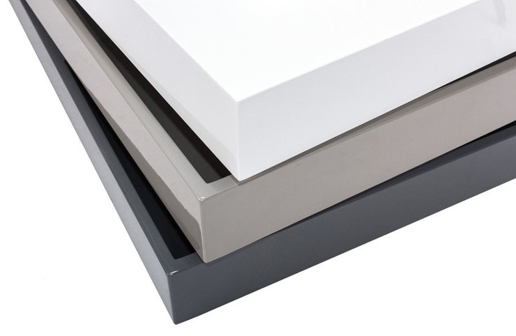 Столик квадратный СT1001 Белый/Серый в Сарапуле - изображение 3