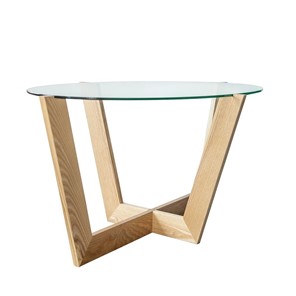 Овальный стол Оникс-6, Натуральный массив/Прозрачное стекло в Сарапуле