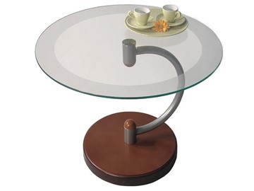 Стеклянный столик Дуэт 13Н (металлик средне-коричневый) в Сарапуле