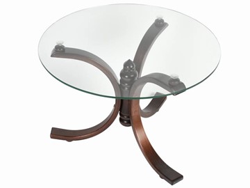 Стеклянный столик в гостиную Лорд (темно-коричневый) в Ижевске