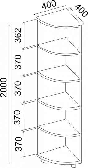 Угловой стеллаж West М07 в Сарапуле - изображение 1