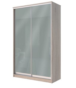 Шкаф Хит-22-14-22 с цветным стеклом, средне-серый 074, Дуб сонома в Сарапуле