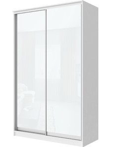 Шкаф Хит-22-4-12-22 с цветным стеклом, белое №10, Белый корпус в Сарапуле