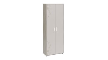 Распашной шкаф комбинированный Витра тип 1 (Ясень шимо/Сатин матовый с рисунком) в Ижевске