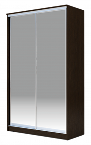 Шкаф 2-х створчатый 2400х1500х620 Хит-24-15-88, Матовое стекло, Венге в Сарапуле