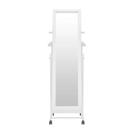 Вешалка напольная с зеркалом Leset Сиэтл (Белый) в Сарапуле - изображение