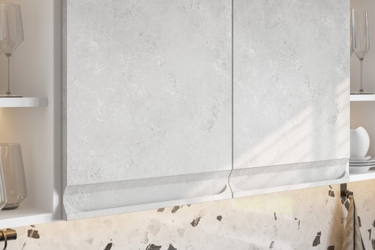 Угловой модульный гарнитур Вельвет, бетон графит/бетон снежный в Сарапуле - изображение 4