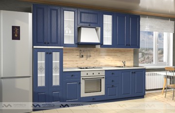 Модульная кухня Вена 2800, цвет Синий в Сарапуле - предосмотр