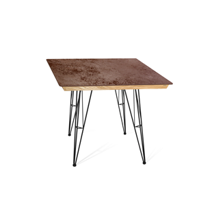 Керамический кухонный стол SHT-TU10 (4 шт.)/ТT8 60/60 (черный/прозрачный лак/коричневая сепия) в Сарапуле