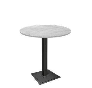Барный стол SHT-TU5-BS1/H110 / SHT-TT 90 ЛДСП (бетон чикаго светло-серый/черный) в Сарапуле
