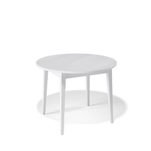 Кухонный стол раздвижной Kenner 1000M (Белый/Стекло белое сатин) в Глазове